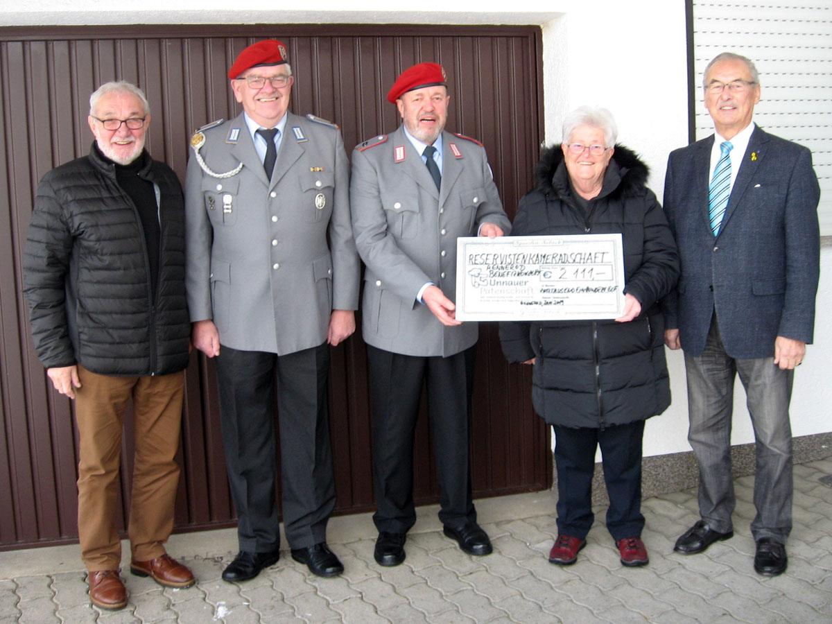 Bild v.l.: Manfred Franz, Bernward Groß, Stefan Hilpisch, Ursula Eller und Günter Walter